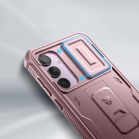 Carcasă consolidată Samsung Galaxy A55 Dexnor, corp complet, roz