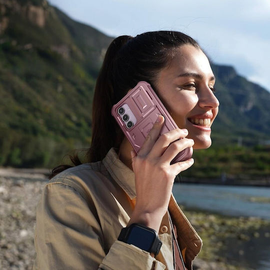 Carcasă consolidată Samsung Galaxy A55 Dexnor, corp complet, roz