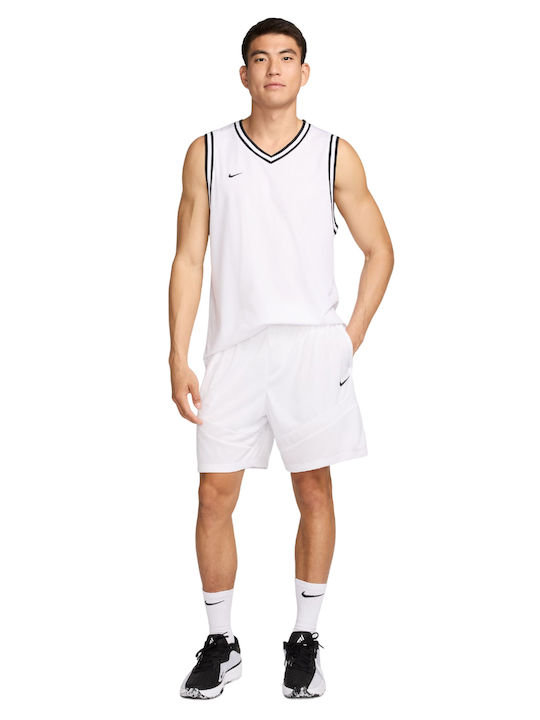 Basketball Men's Athletic Shorts Dri-Fit White
