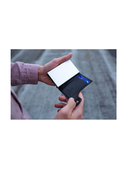 Leder Herren Geldbörse mit RFID Schwarz