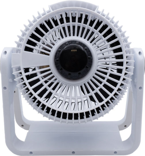 Uncle George Επιτραπέζιος Ανεμιστήρας 25W Διαμέτρου 23cm Λευκός
