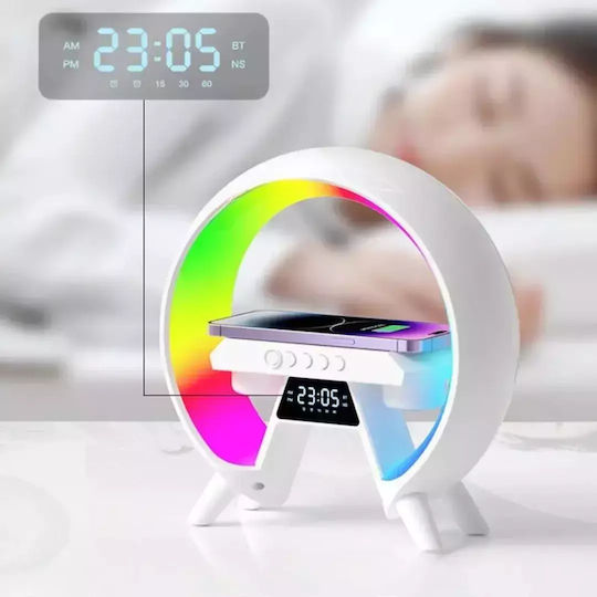 Tabletop Digital Clock LED with Alarm Clock and Wireless Charging t02115554