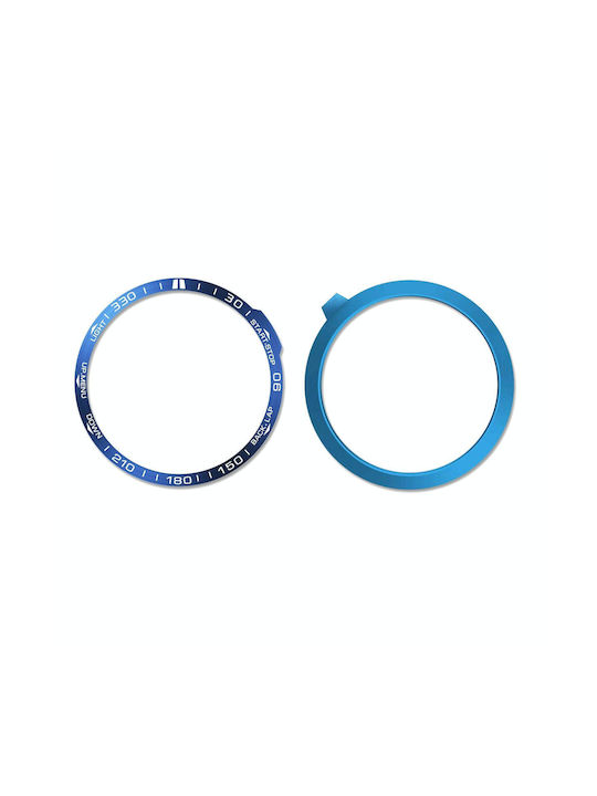 Smartwatch Dial Bezel Ring Cover Garmin Fenix 7x Blue Ring White Characters