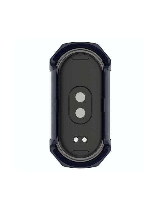Xiaomi Mi Band 8 Pc + Tempered Glass Integrated Protective Watch Case Ink Blue