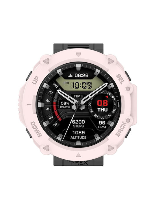 Amazfit T-rex Ultra Armor Hollow Watch Protective Case Light Pink