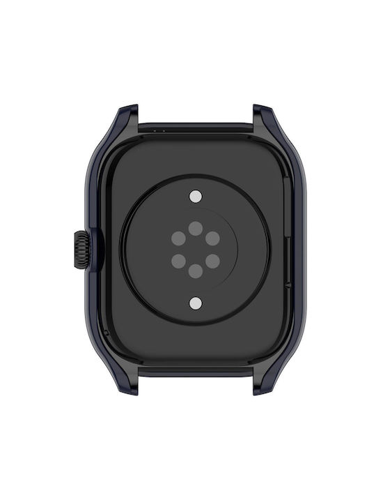 Amazfit Gts 4 Pc + Tempered Glass Integrated Protective Watch Case Ink Blue