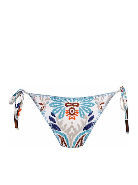 Bikini Slip με Κορδονάκια Πολύχρωμο