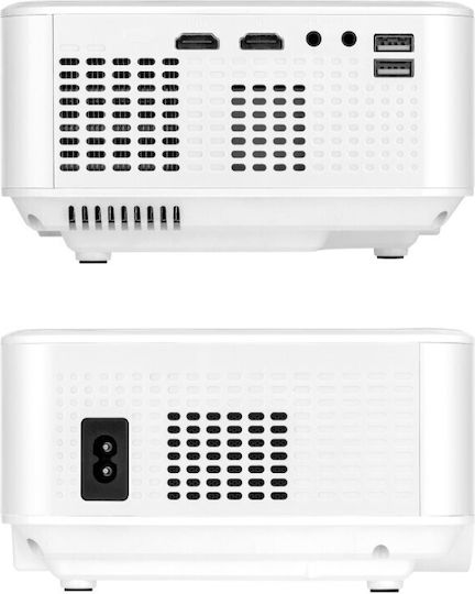 Kruger & Matz V-LED20 KM0370-FHD Projector LCD Full HD LED Lamp with Wi-Fi and Built-in Speakers White