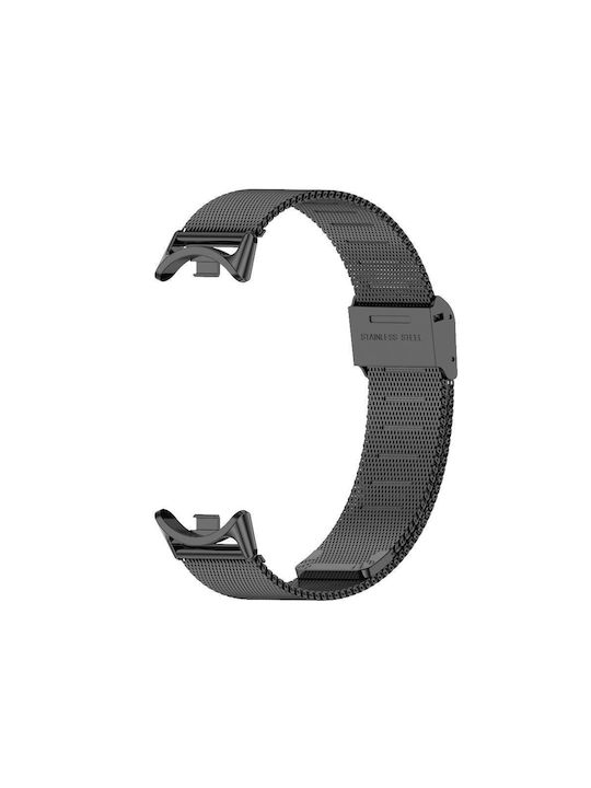 Xiaomi Mi Band 8 Mijobs Milan Buckle Metal Stainless Steel Watch Band Black