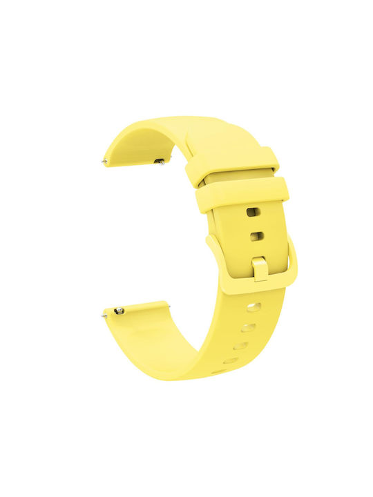 Garmin Forerunner 55 20mm Solid Colour Soft Silicone Watch Band Yellow Garmin Forerunner 55 20mm Solid Colour Soft Silicone Watch Band Yellow