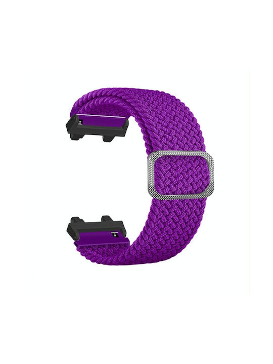 Brățară de ceas din nailon împletit cu cataramă reglabilă Amazfit T-rex 2, mov Brățară de ceas din nailon împletit cu cataramă reglabilă Amazfit T-rex 2, mov