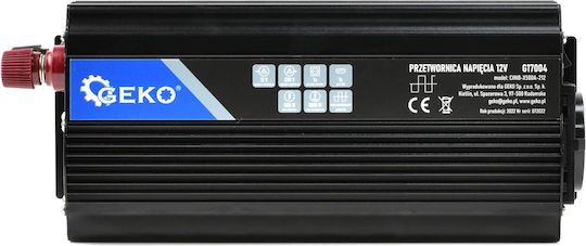 Geko Invertor Auto 1000W pentru 12V DC
