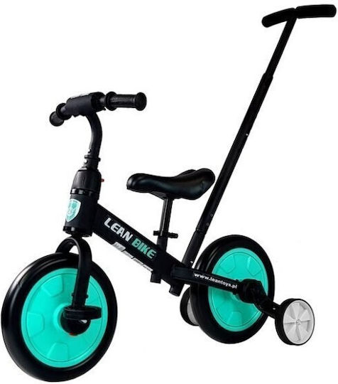 Lean Toys MCT 7679 Triciclete Pentru Copii Cu Mâner Pentru Părinți 3 În 1 Pentru 3+ Ani Negru