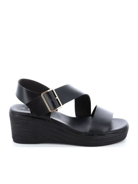 Anatomic Women's Platform Shoes Black 2413