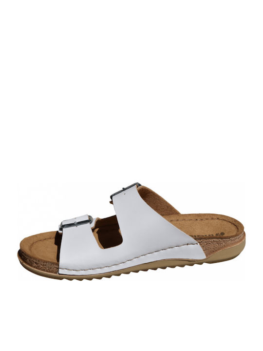 Sandale Casual Damă Alb