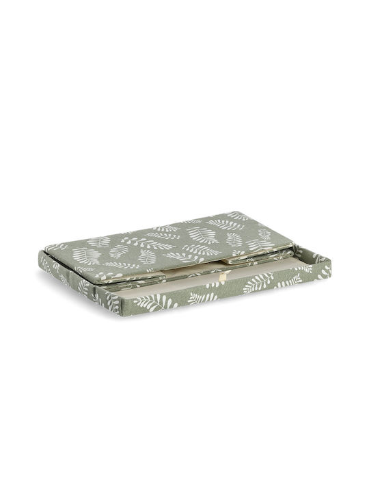 Fabric Storage Box with Lid Green 36x26x16.5cm 1pcs