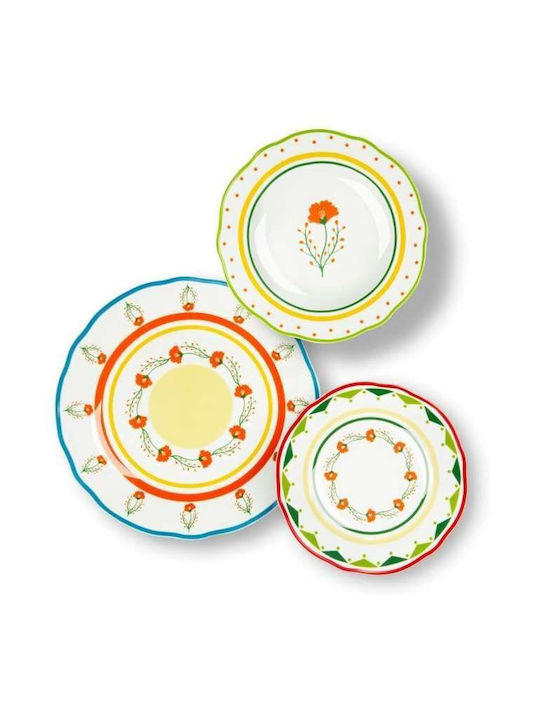 Excelsa White Porcelain Dinnerware Set 18pcs