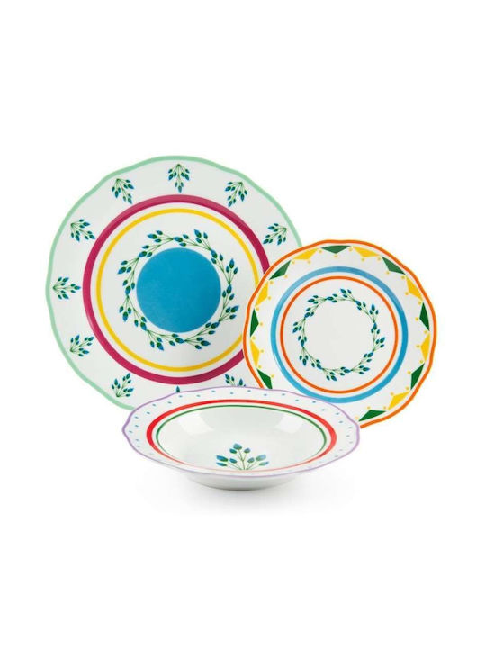 Excelsa White Porcelain Dinnerware Set 18pcs