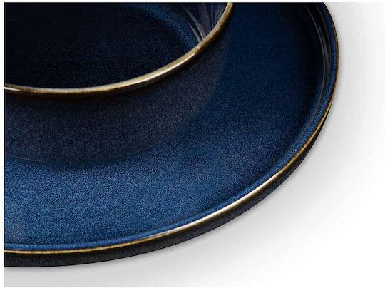 Excelsa Blue Ceramic Dinnerware Set 12pcs