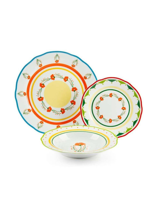 Excelsa White Porcelain Dinnerware Set 18pcs