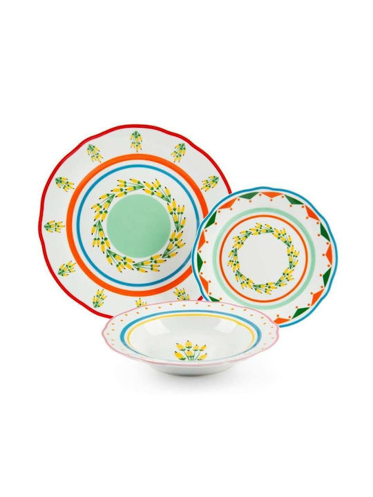 Excelsa White Porcelain Dinnerware Set 18pcs