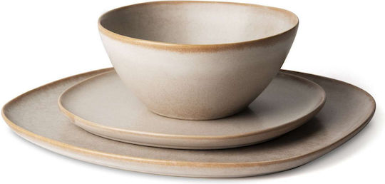Excelsa Beige Ceramic Dinnerware Set 12pcs