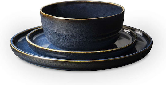 Excelsa Blue Ceramic Dinnerware Set 12pcs