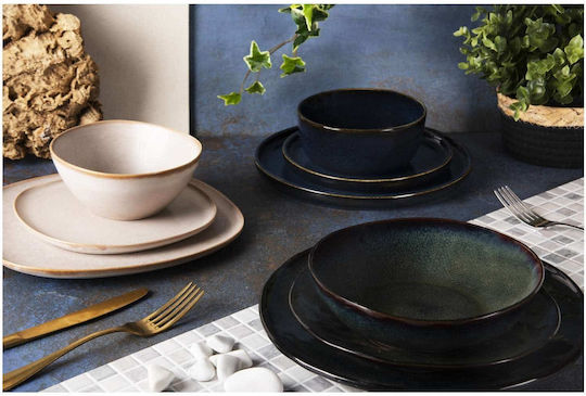 Excelsa Blue Ceramic Dinnerware Set 12pcs