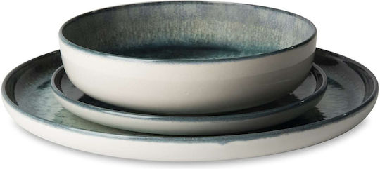 Excelsa Plate Soup Ceramic White with Diameter 18cm