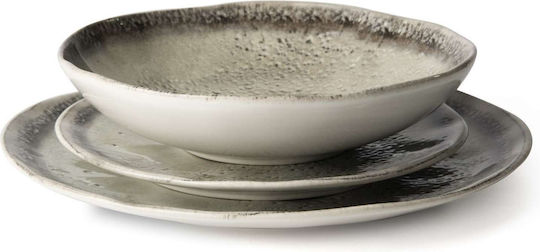 Excelsa Teller Untiefe Keramik Weiß mit Durchmesser 26cm