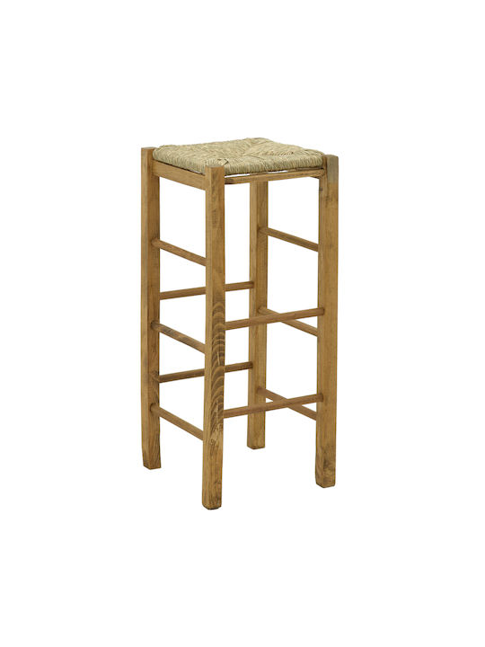 Stool Bar Wooden Bodier Brown 35x35x78cm