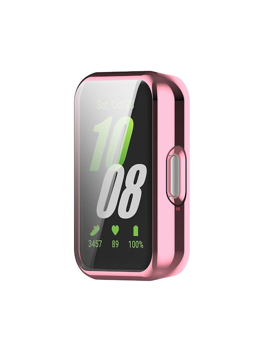 Husă cu protecție pentru ecran 2 în 1 pentru Xiaomi Redmi Watch 3 Lite Watch 3 Active Roz