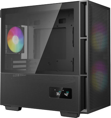 Deepcool CH360 Digital Gaming Micro Tower Κουτί Υπολογιστή με Πλαϊνό Παράθυρο Μαύρο