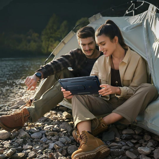Подсилен калъф за Galaxy Tab A9 Dexnor Full Body тъмносин
