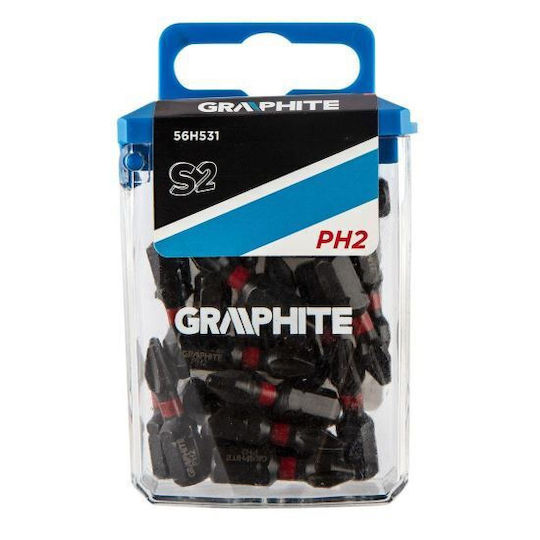 Graphite Σετ 20 Μύτες Κατσαβιδιού Σταυρός