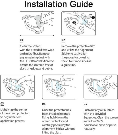 Samsung Galaxy Watch5 40mm Weicher Hydrogel-Film Uhrenbildschirmschutz