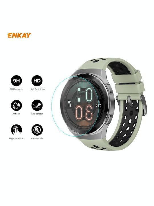 1 buc Huawei Watch GT 2e 46mm Ediție dinamică Enkay Hat-prince 0.2mm 9h 2.15d Protecție ecran din sticlă securizată cu margini curbate pentru ceas film