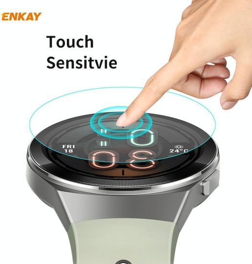 1 Piece Huawei Watch GT 2e 46mm Dynamic Edition Enkay Hat-prince 0.2mm 9h 2.15d Curved Edge Tempered Glass Screen Protector Watch Film