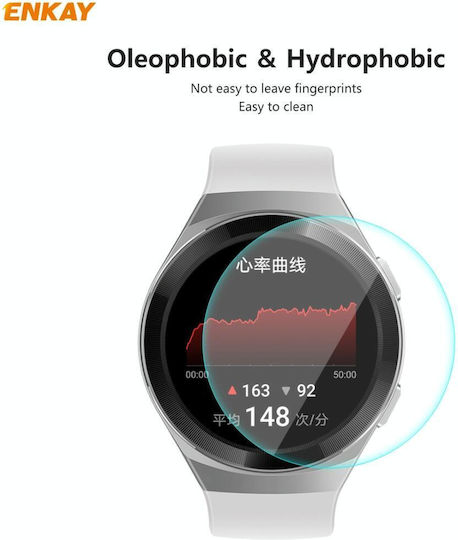 1 Piece Huawei Watch GT 2e 46mm Dynamic Edition Enkay Hat-prince 0.2mm 9h 2.15d Curved Edge Tempered Glass Screen Protector Watch Film