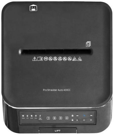 HP Aktevernichter Querschnitt 400 Blätter mit Behälter 53Es