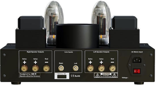 Lab12 Suono KT120 Λαμπάτος Τελικός Ενισχυτής Hi-Fi Stereo Μαύρος