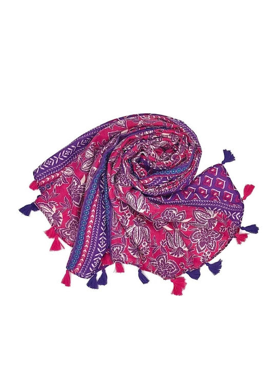 MI-TU Exclusive Damen Schal Fuchsie