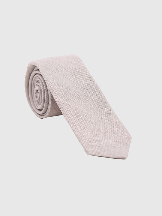 Hugo Men's Tie Monochrome in Beige Color