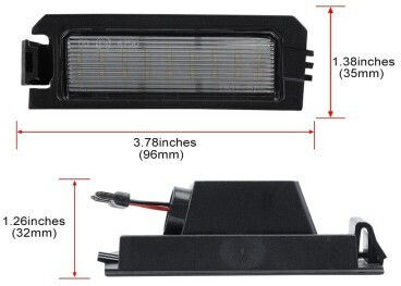 License Plate Lights Led for Kia Rio / Niro 2pcs