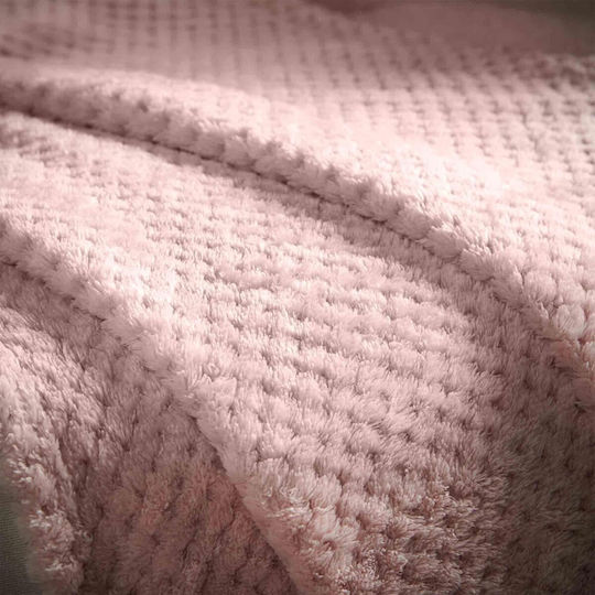 Sidirela Arktos Sherpa Double Blanket 200x220cm Pink E-2272-PINK