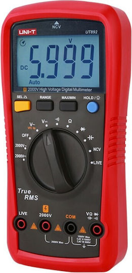 Uni-T Digital Multimeter with Capacitance Meter with AC / DC Measurement UT892