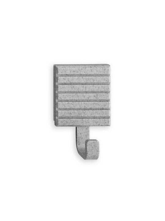 Inofix Κρεμάστρα Τοίχου Πολυρητίνης Ασημί 4.6x2x3.2cm 2τμχ