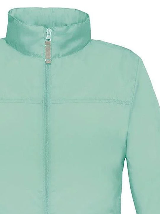 Sirocco Women's Short Lifestyle Jacket Windproof for Winter Pixel Turquoise