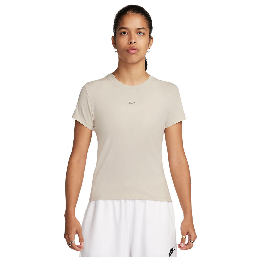 nike crop top beige