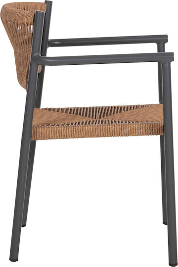 Gartenstühle Aluminium Ster Anthrazit 47.5x24.5x80cm